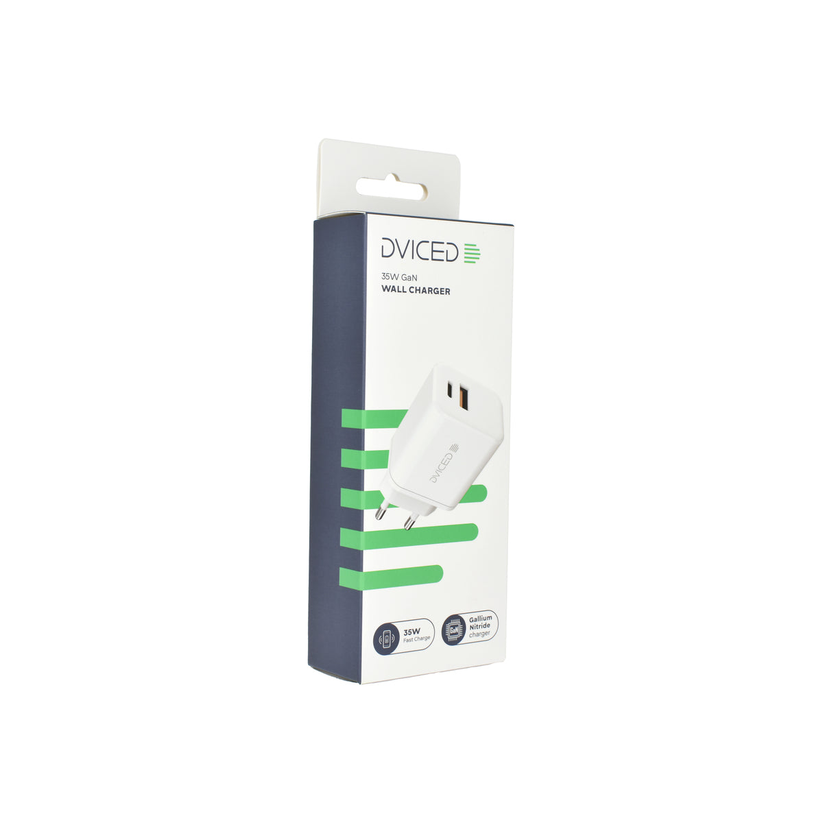 Adaptor priza Dviced Wall charger 35W GaN 1 USB-A, 1 USB-C EU - Alb - iSTYLE RO