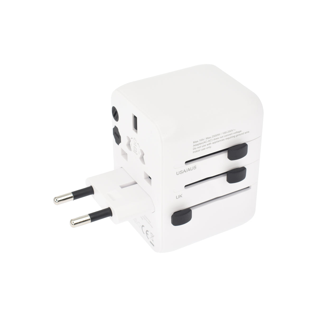 Adaptor incarcator universal priza de calatorie Dviced 28W, Alb - iSTYLE RO