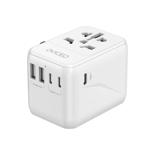 Adaptor incarcator universal priza de calatorie Dviced 28W, Alb - iSTYLE RO
