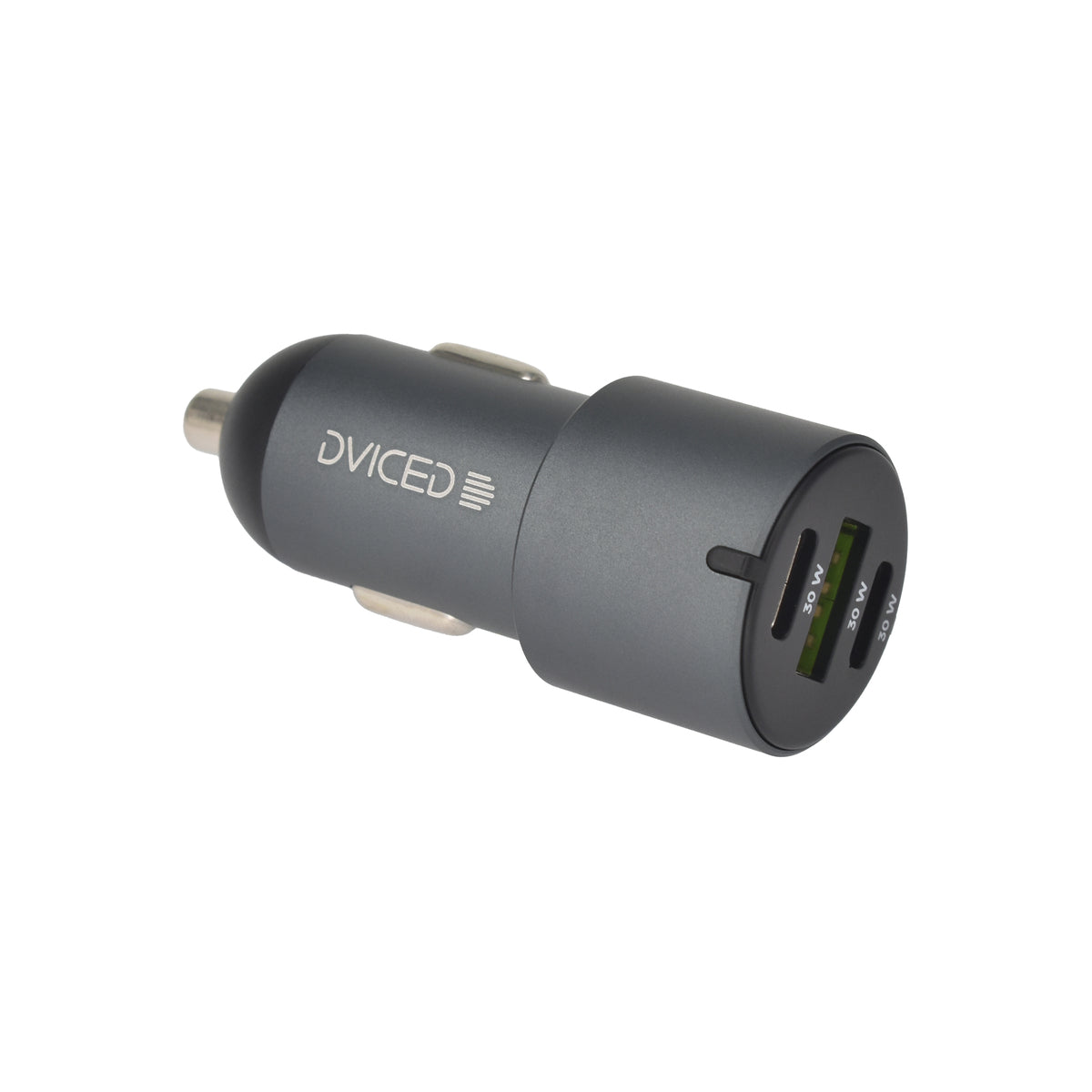 Incarcator auto Dviced Car charger 60W 1 USB-A, 2 USB-C - Gri - iSTYLE RO
