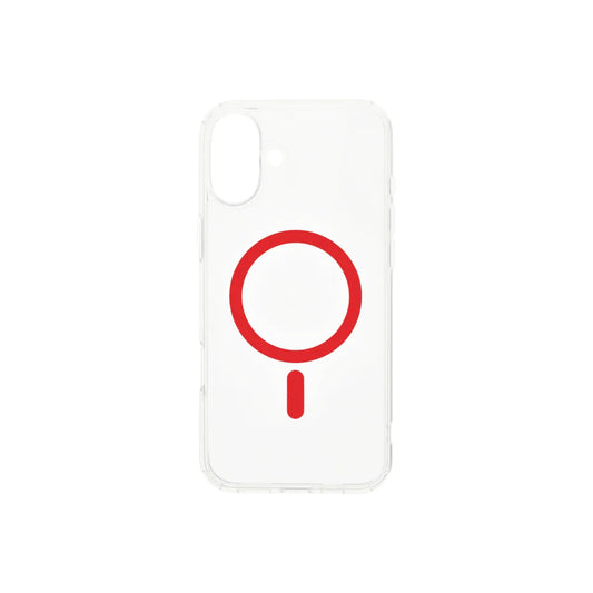 Husa de protectie Dviced cu Magsafe pentru iPhone 16, Rosu Transparent - iSTYLE RO