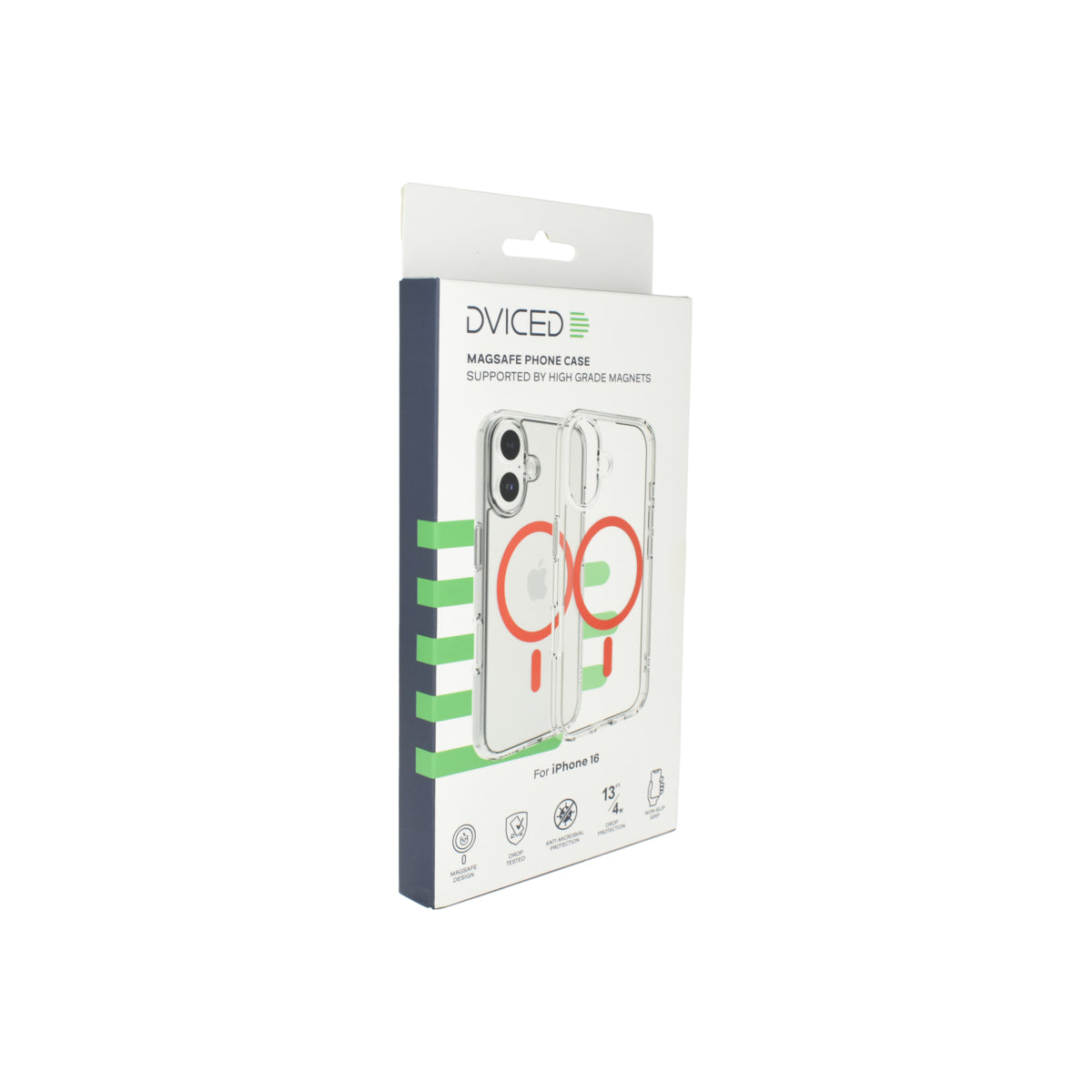 Husa de protectie Dviced cu Magsafe pentru iPhone 16, Rosu Transparent - iSTYLE RO