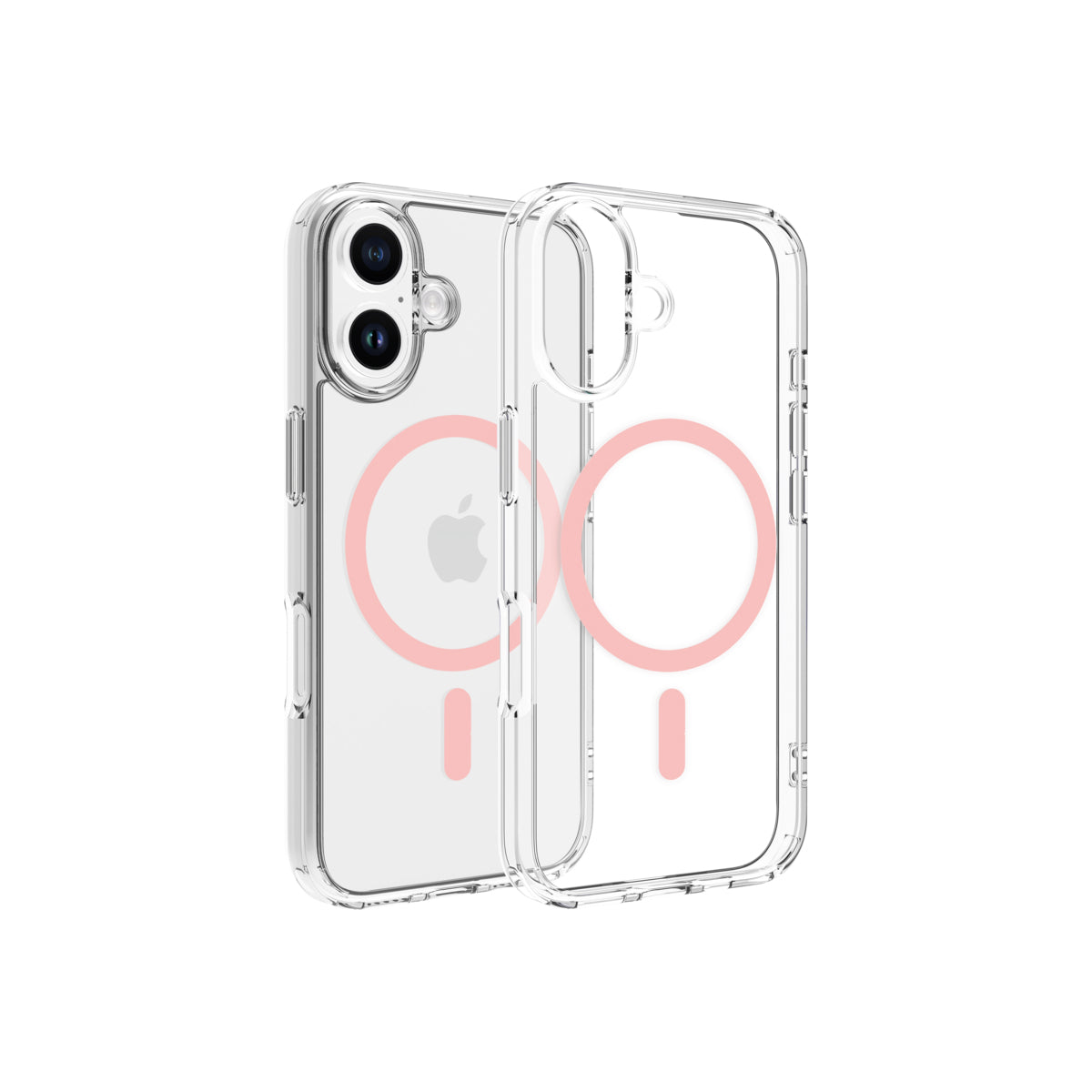 Husa de protectie Dviced cu Magsafe pentru iPhone 16, Roz Transparent - iSTYLE RO