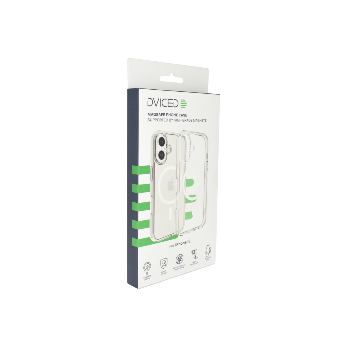 Husa de protectie Dviced cu Magsafe pentru iPhone 16, Alb Transparent - iSTYLE RO