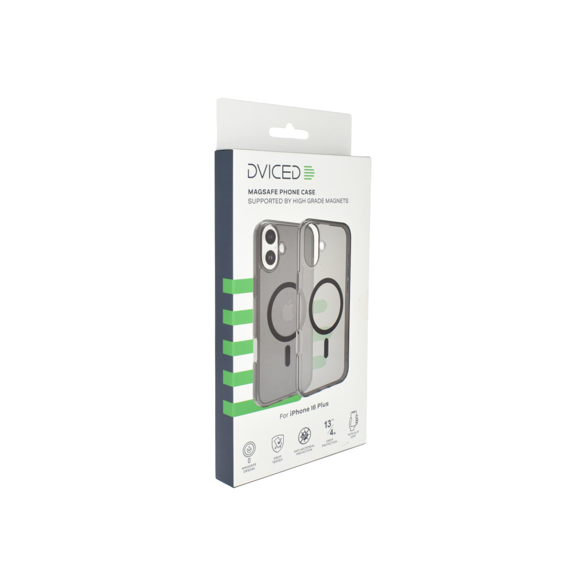 Husa de protectie Dviced cu Magsafe pentru iPhone 16 Plus, Negru Transparent - iSTYLE RO