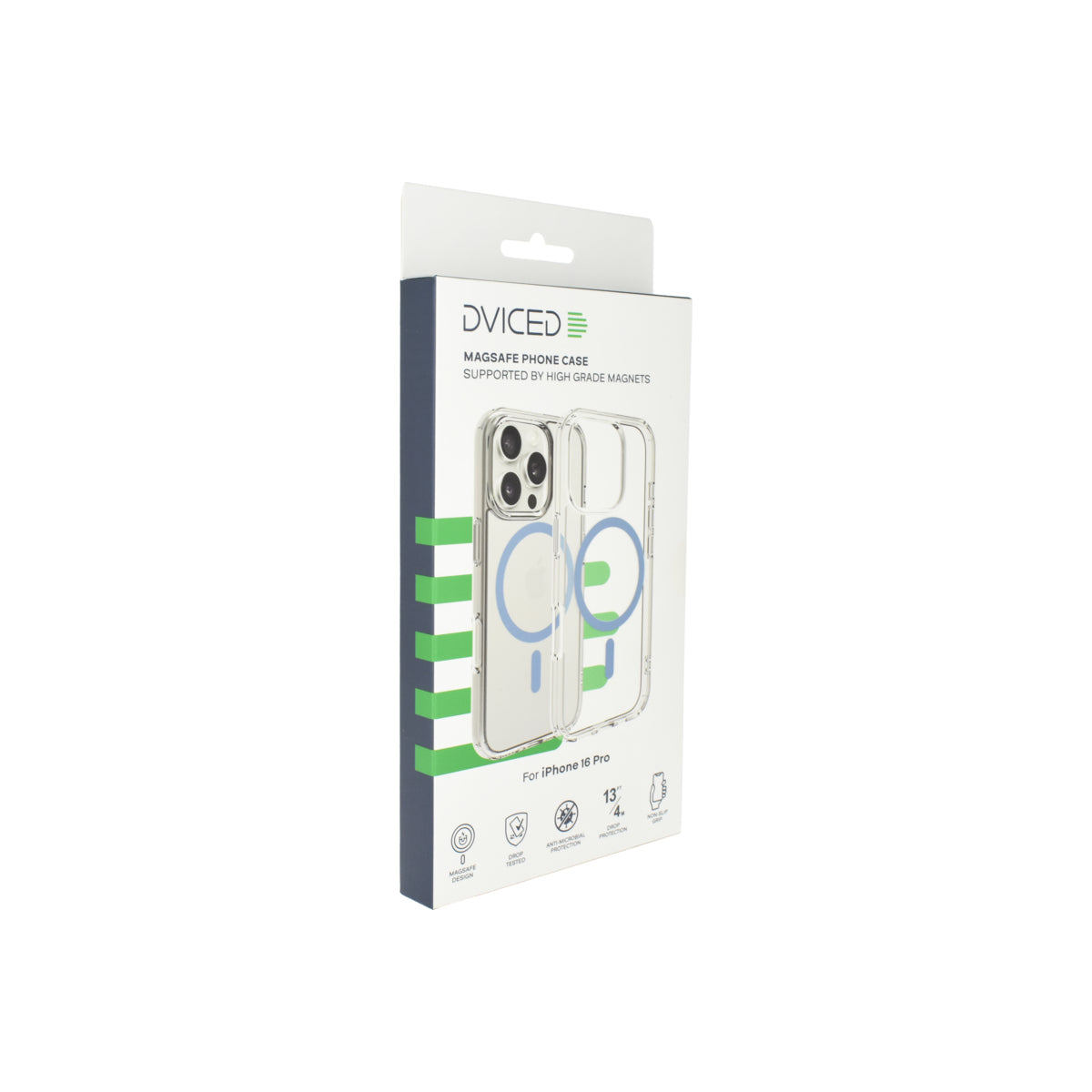 Husa de protectie Dviced cu Magsafe pentru iPhone 16 Pro, Albastru Transparent - iSTYLE RO