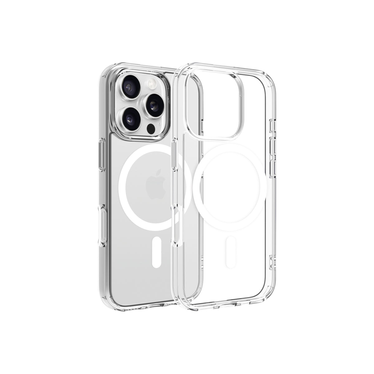 Husa de protectie Dviced cu Magsafe pentru iPhone 16 Pro, Alb Transparent - iSTYLE RO