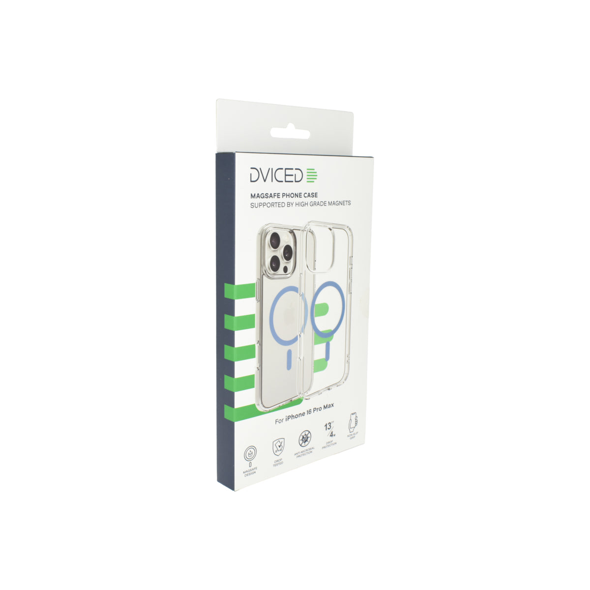 Husa de protectie Dviced cu Magsafe pentru iPhone 16 Pro Max, Albastru Transparent - iSTYLE RO
