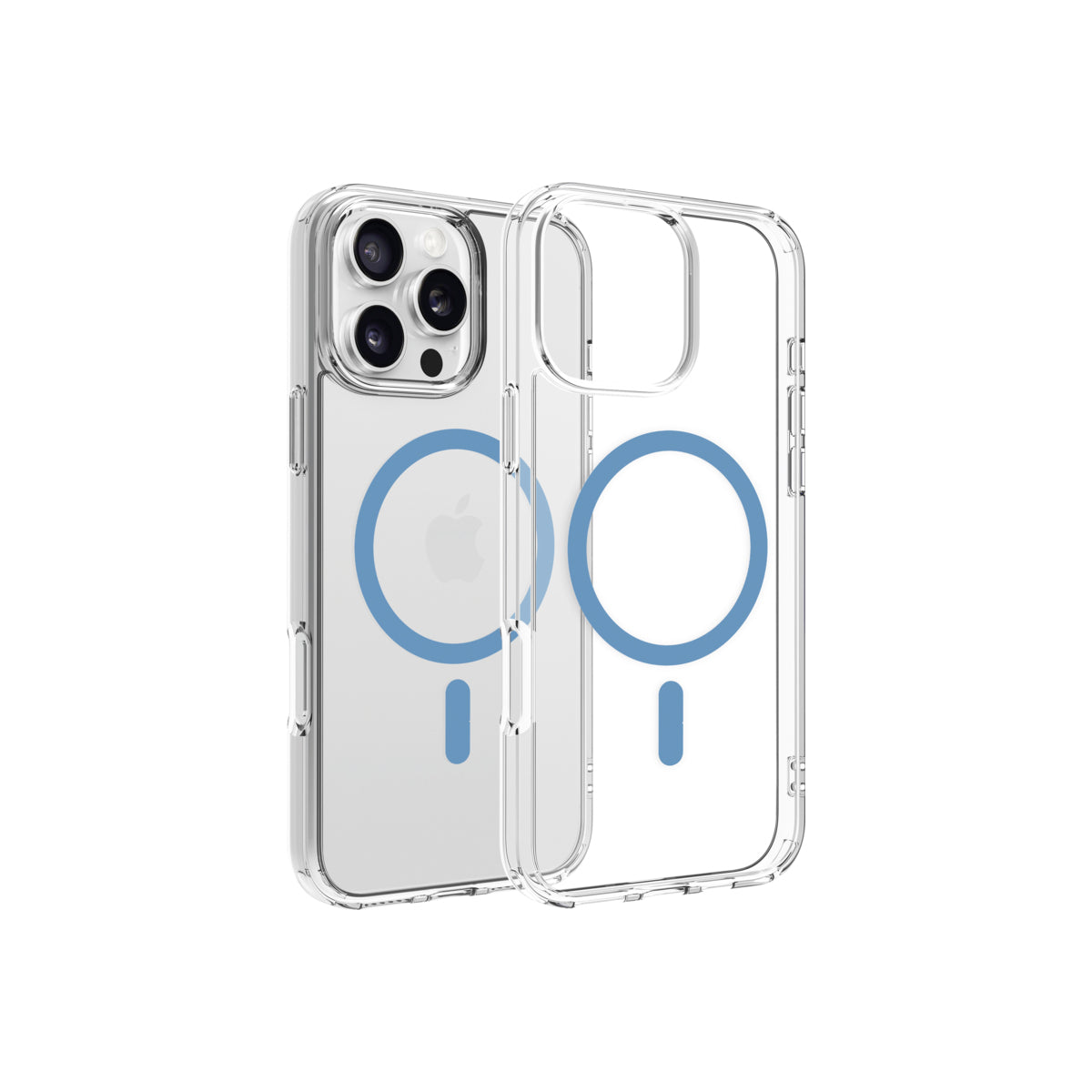 Husa de protectie Dviced cu Magsafe pentru iPhone 16 Pro Max, Albastru Transparent - iSTYLE RO