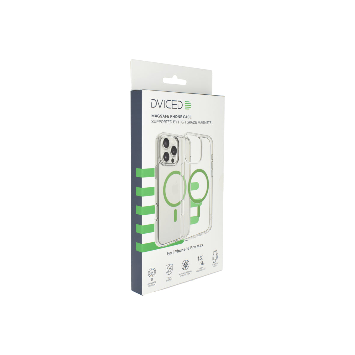 Husa de protectie Dviced cu Magsafe pentru iPhone 16 Pro Max, Verde Transparent - iSTYLE RO