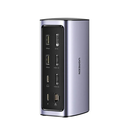 Hub UGREEN Revodok Pro 312, 12-in-1, USB-C, 8K, Gri