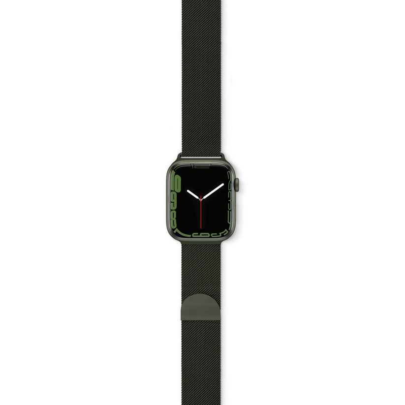 Curea Epico pentru Apple Watch 42/44/45mm Milanese Verde - iSTYLE RO