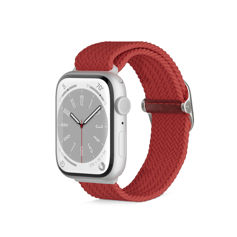 Curea Epico Strap Braided pentru Apple Watch 42/44/45mm, Rosu - iSTYLE RO