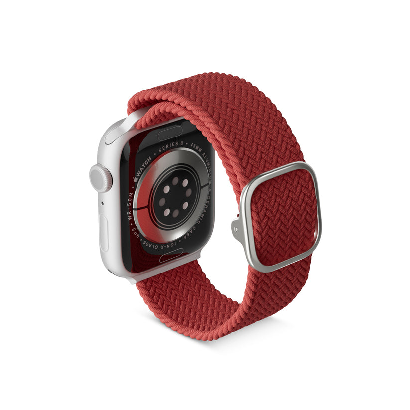 Curea Epico Strap Braided pentru Apple Watch 42/44/45mm, Rosu - iSTYLE RO
