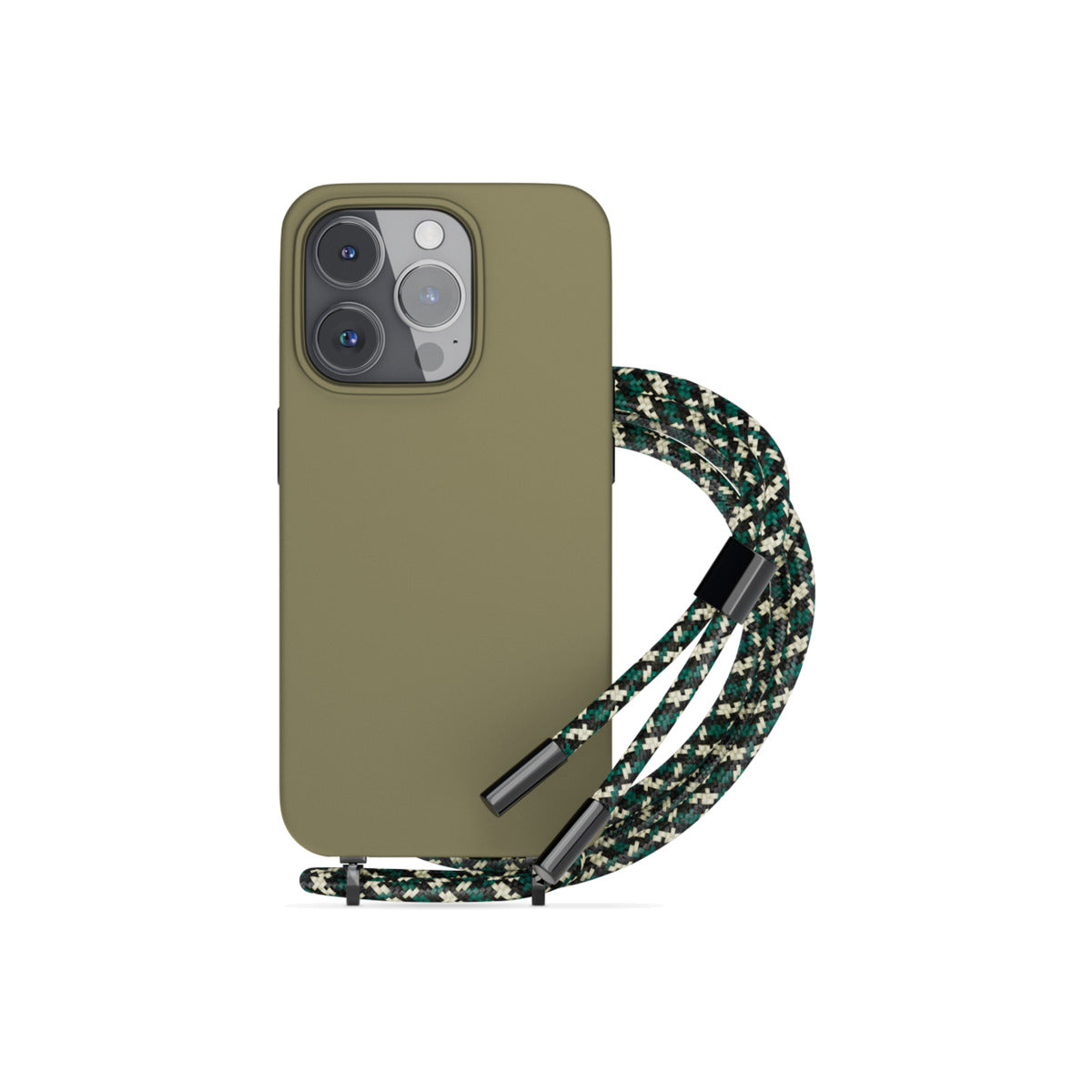 Husa de protectie Epico cu snur pentru iPhone 14 Pro, Silicon, Verde - iSTYLE RO