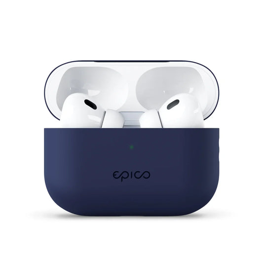 Husa de protectie EPICO pentru AirPods Pro 2, Silicon, Albastru - iSTYLE RO