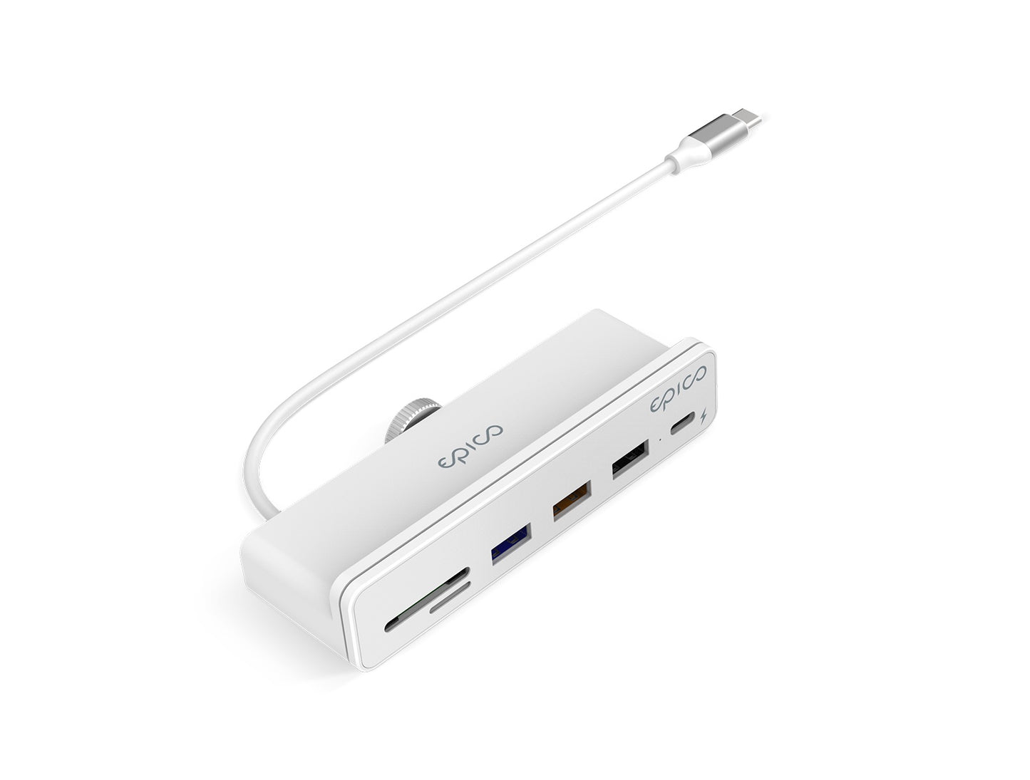 Adaptor Hub Epico USB-C 7in1, Alb - iSTYLE RO
