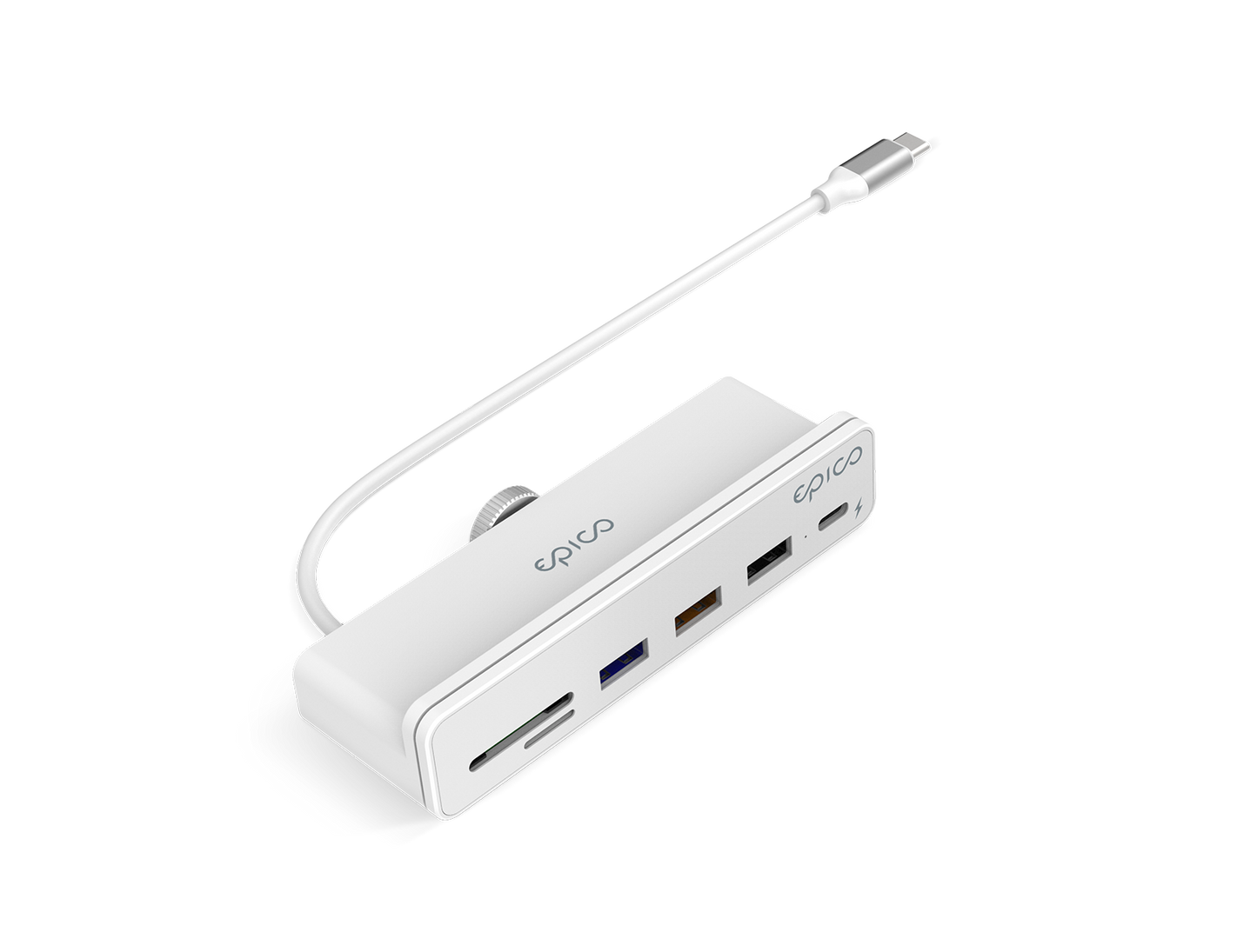 Adaptor Hub Epico USB-C 7in1, Alb - iSTYLE RO