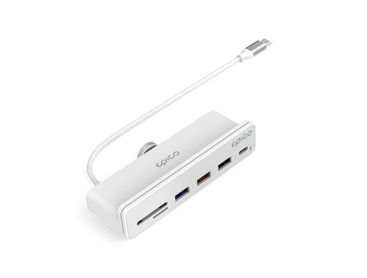 Adaptor Hub Epico USB-C 7in1, Alb - iSTYLE RO