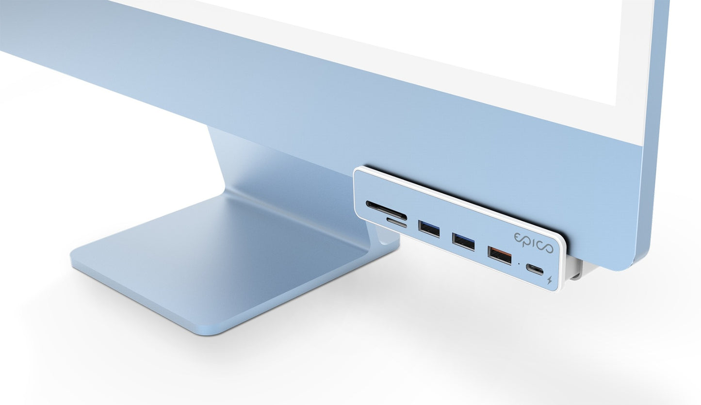 Adaptor Hub Epico USB-C 7in1, Alb - iSTYLE RO