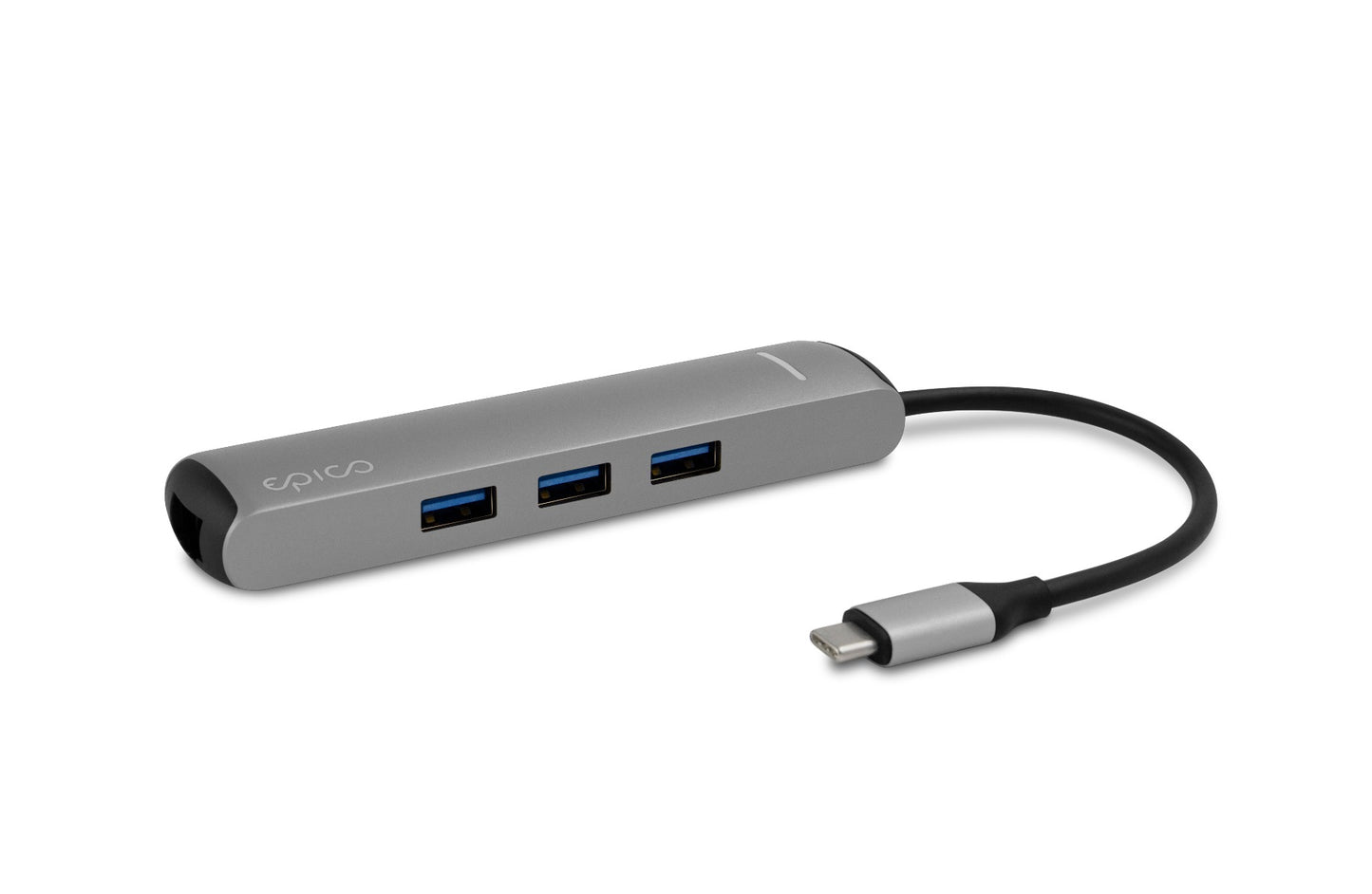 Hub Epico USB Type-C, Argintiu - iSTYLE RO