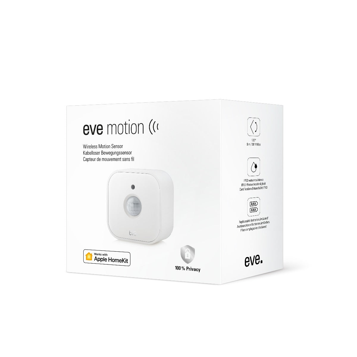 Senzor de miscare Eve Motion Wireless Sensor - IPX3 water resistance - Tread compatible - iSTYLE RO