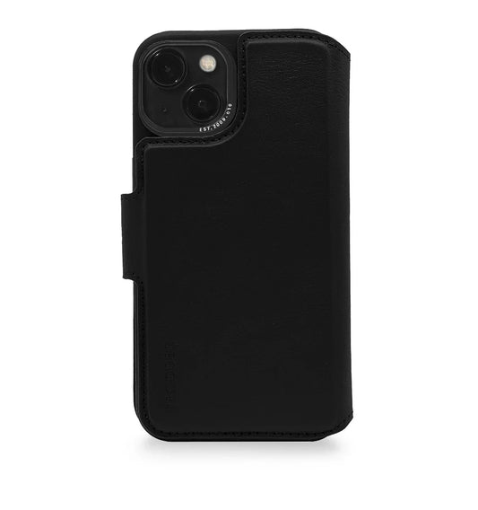 Husa de protectie Decoded cu portofel pentru iPhone 14, Piele, Negru - iSTYLE RO