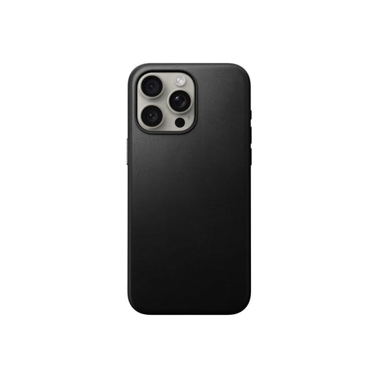 Husa de protectie Nomad Modern pentru iPhone 15 Pro Max, Piele, Negru - iSTYLE RO