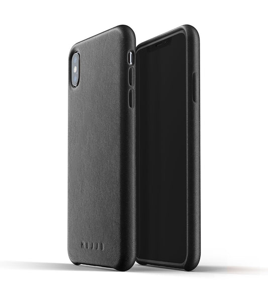Husa de protectie Mujjo pentru iPhone XS Max, Piele, Negru - iSTYLE RO