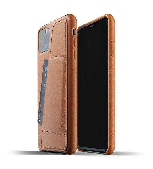 Husa de protectie Mujjo tip portofel pentru iPhone 11 Pro Max, Piele, Tan - iSTYLE RO