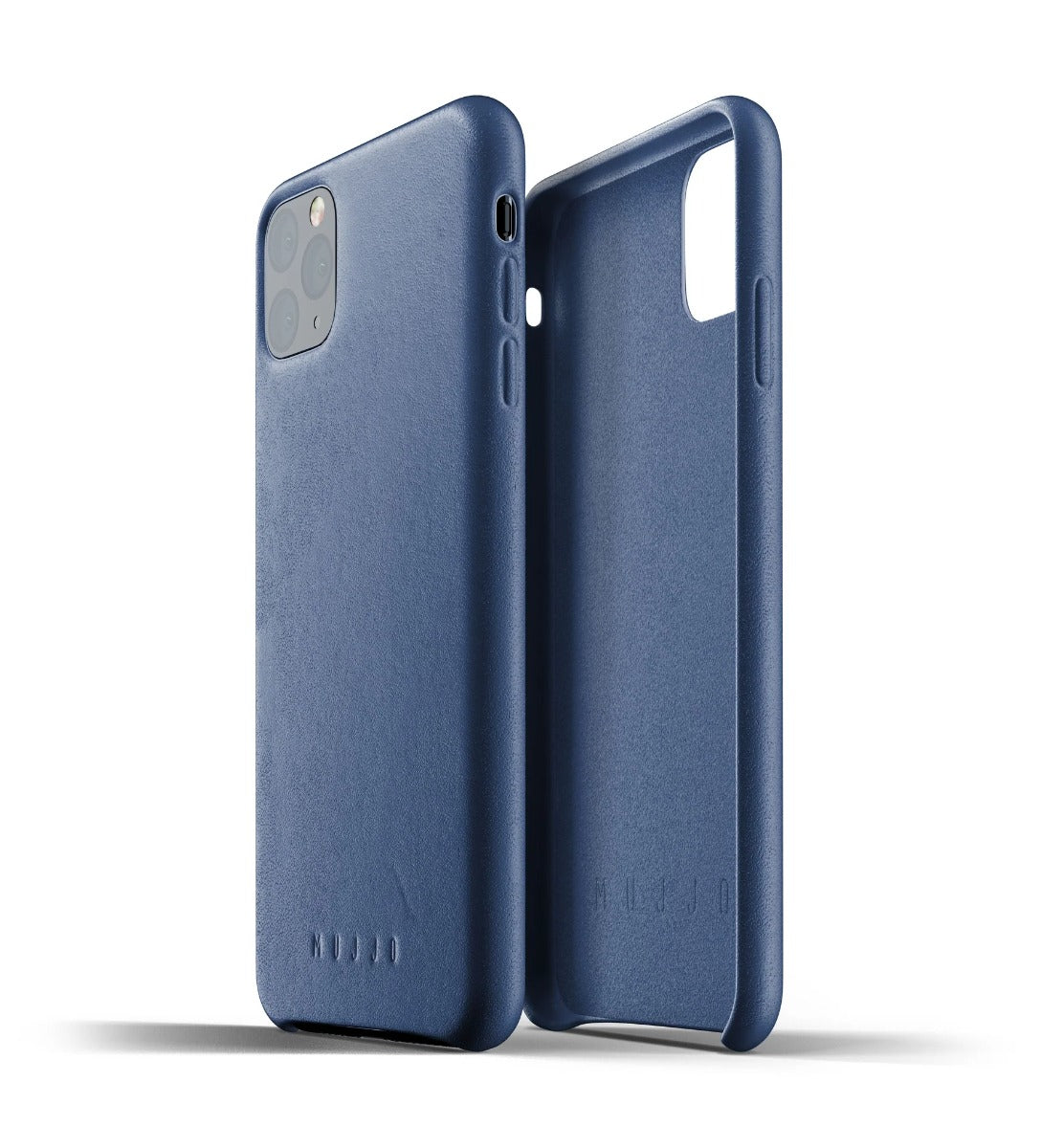 Husa de protectie Mujjo pentru iPhone 11 Pro Max, Piele, Monaco Blue - iSTYLE RO