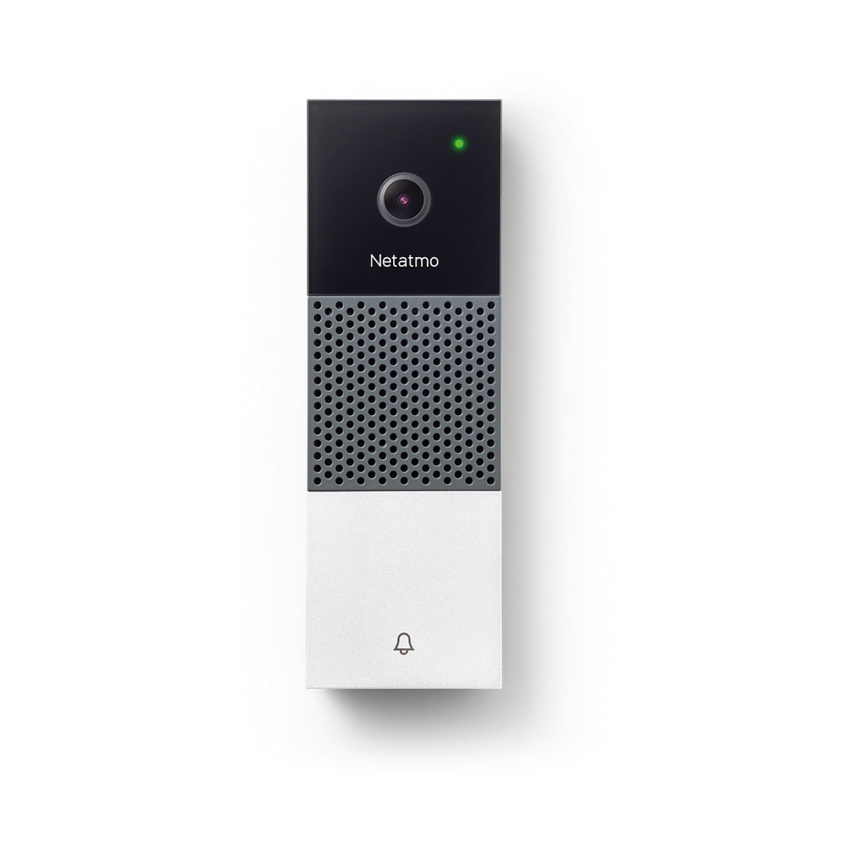 Sonerie usa Netatmo Smart Video Doorbell, Full HD, Weatherproof, LED infrarosu, WiFi, Negru/Argintiu - iSTYLE RO