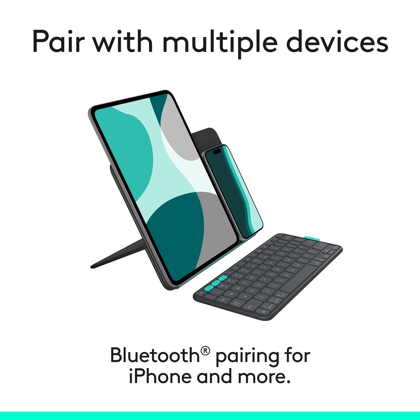 Husa cu tastatura Logitech Flip Folio pentru iPad Pro & Air 11", Grafit