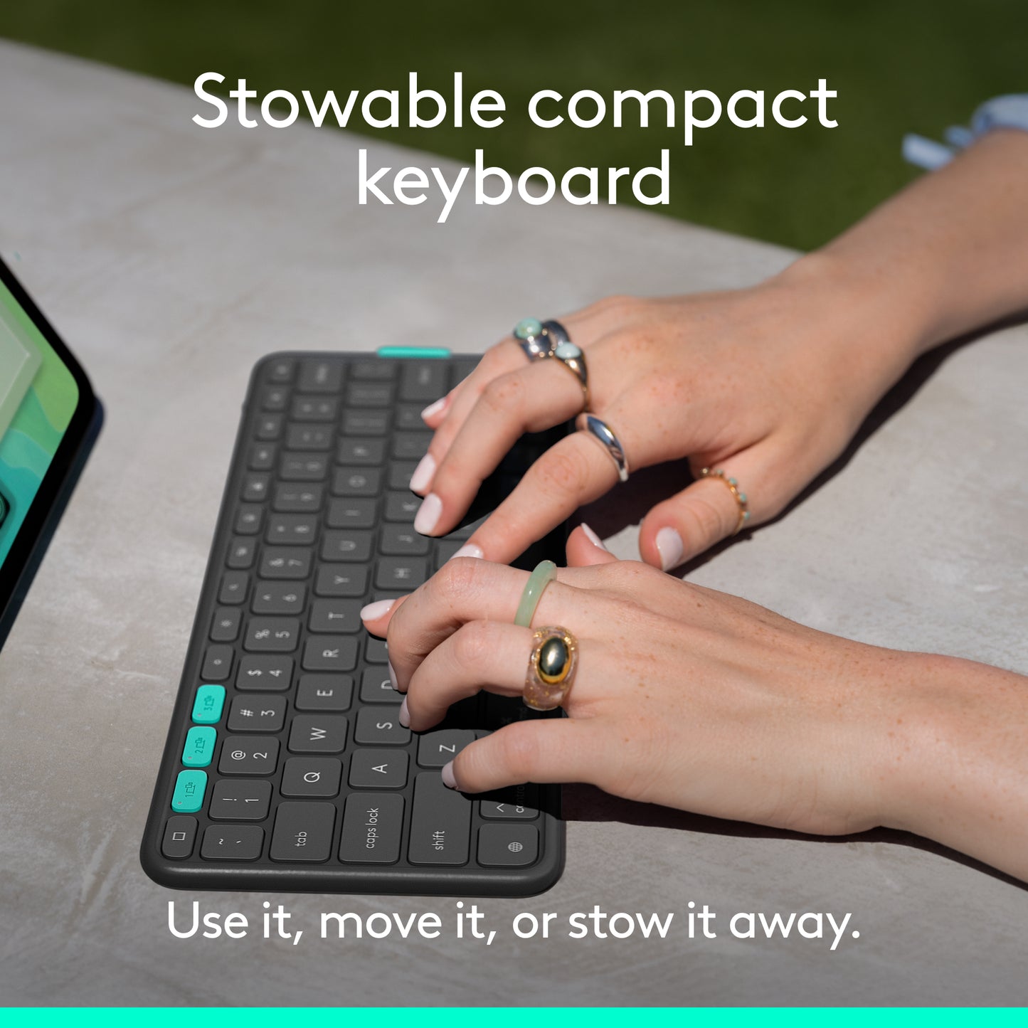 Husa cu tastatura Logitech Flip Folio pentru iPad Pro & Air 13", Grafit