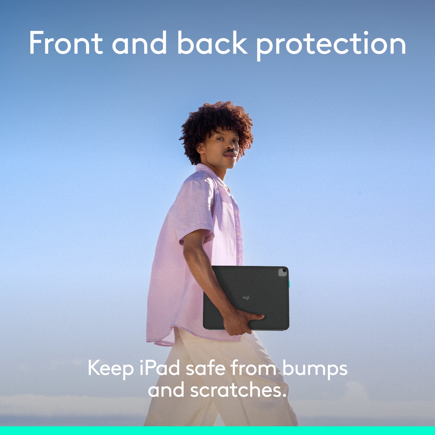 Husa cu tastatura Logitech Flip Folio pentru iPad Pro & Air 13", Grafit