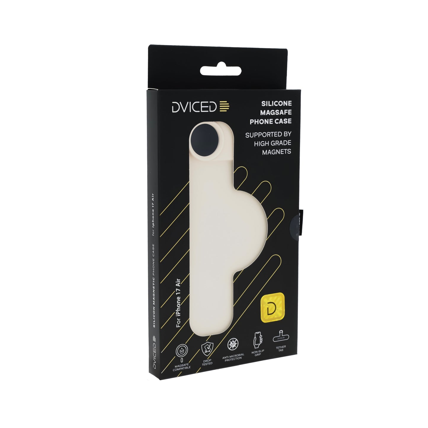 Husă de protectie DVICED din silicon pentru iPhone Air, Bej