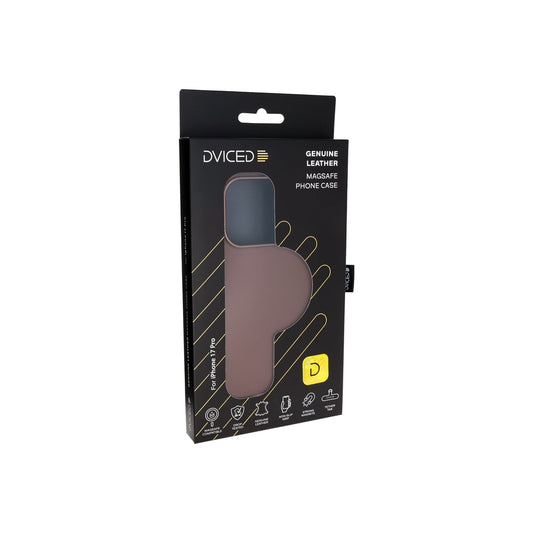 Husa de protectie DVICED din piele pentru iPhone 17 Pro, Maro