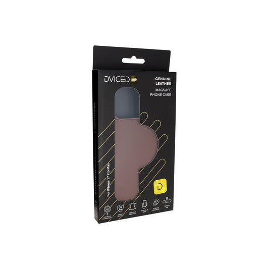 Husa de protectie DVICED din piele pentru iPhone 17 Pro Max, Maro