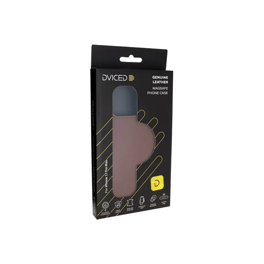Husa de protectie DVICED din piele pentru iPhone 17 Pro Max, Maro