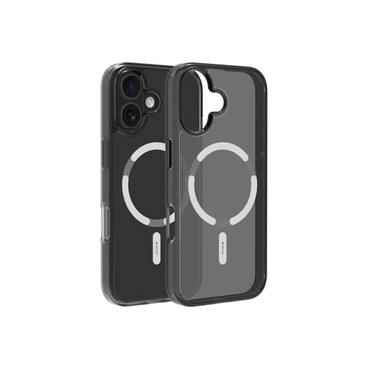 Husă de protectie DVICED din silicon pentru iPhone 17 Pro, MagSafe, Fumuriu-Argintiu