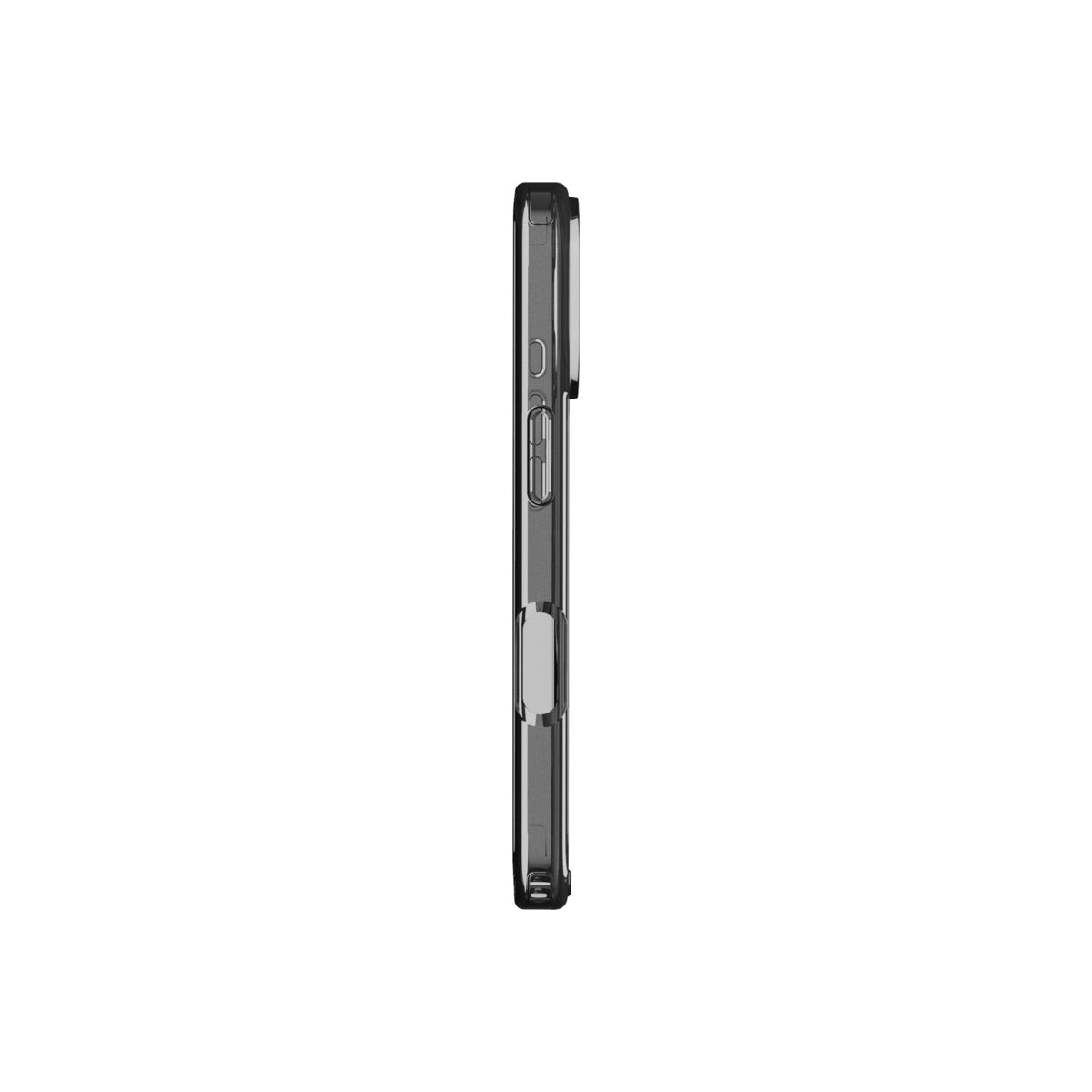 Husă de protectie DVICED din silicon pentru iPhone 17 Pro, MagSafe, Fumuriu-Argintiu