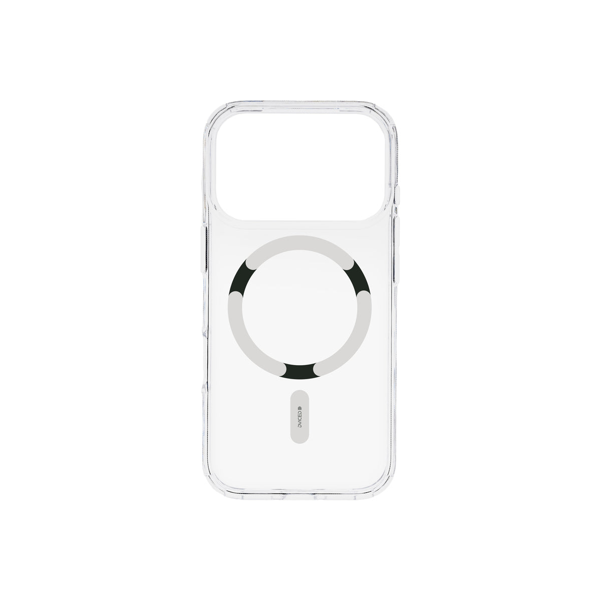 Husă de protectie DVICED din silicon pentru iPhone 17 Pro, MagSafe, Transparent-Albă