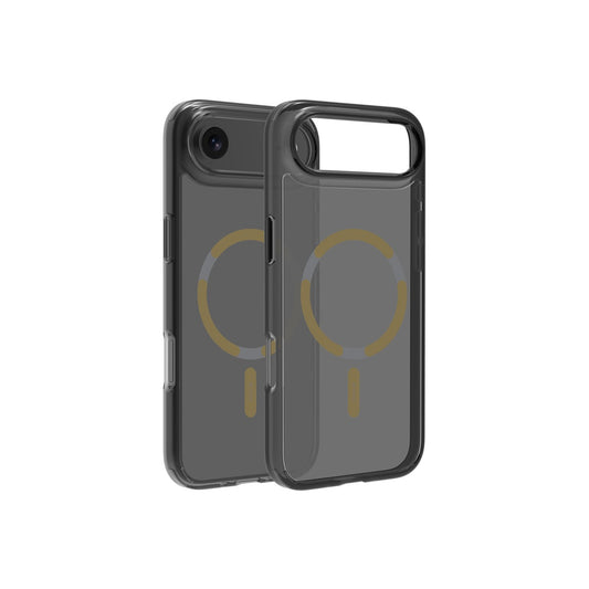 Husă de protectie DVICED din silicon pentru iPhone Air, MagSafe, Fumuriu-Auriu