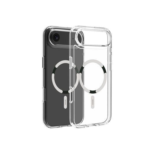 Husă de protectie DVICED din silicon pentru iPhone Air, MagSafe, Transparent-Albă