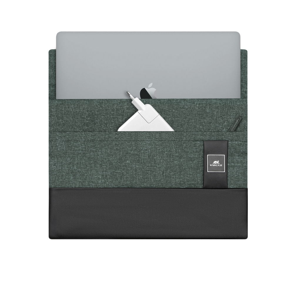 Husa de protectie Rivacase 8803 Lantau khaki mélange pentru MacBook Pro 13" / 14" si MacBook Air, Gri - iSTYLE RO