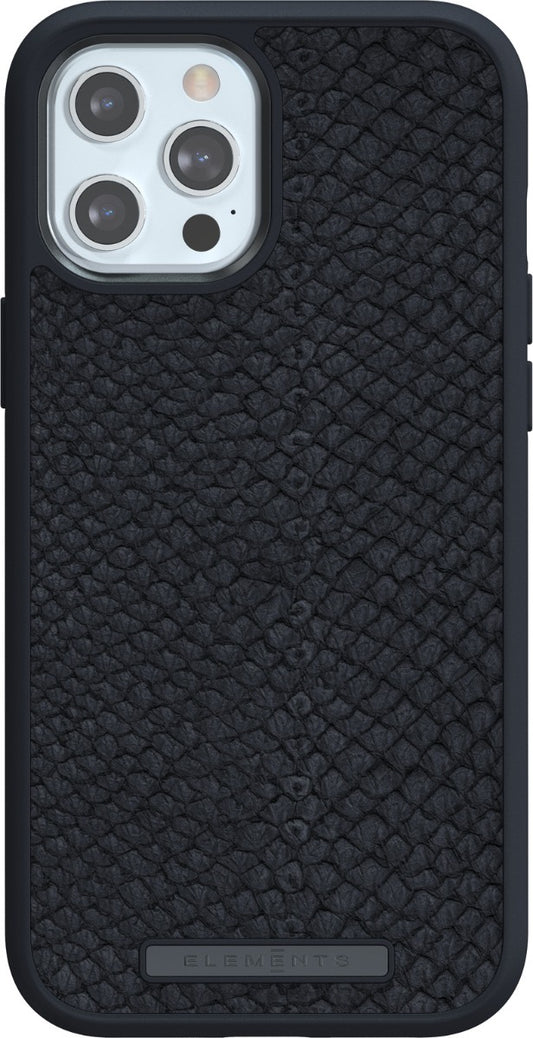 Husa de protectie Njord pentru iPhone 12 Pro Max, Piele, Negru - iSTYLE RO
