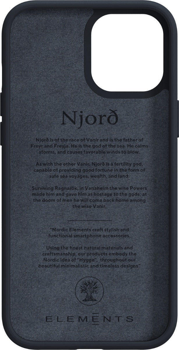 Husa de protectie Njord pentru iPhone 12 Pro Max, Piele, Negru - iSTYLE RO