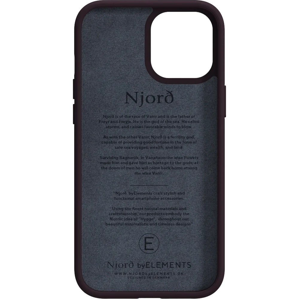 Husa de protectie Njord pentru iPhone 12 Pro Max, Piele, Purple - iSTYLE RO