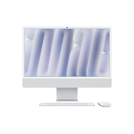Resigilat: iMac 24" cu procesor Apple M4, 24", Retina 4.5K, 10 nuclee CPU si 10 nuclee GPU, 16GB, 256GB SSD, Argintiu - iSTYLE RO