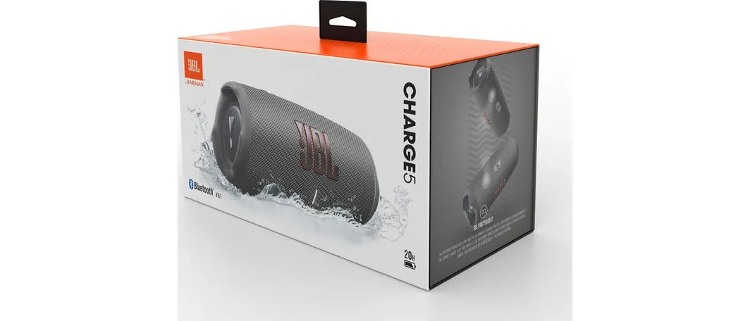 Boxa portabila JBL Charge 5, Bluetooth, Pro Sound, IP67, PartyBoost, Powerbank, Gri - iSTYLE RO
